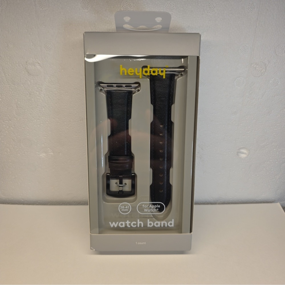 Heyday Apple Watch Band Faux Leather 38/40/41mm Black CL231664P